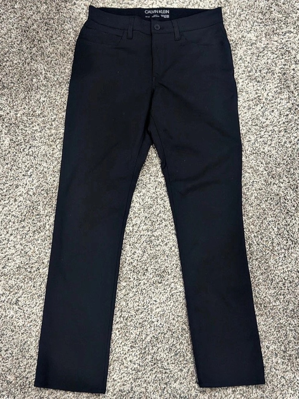Calvin Klein Slim Fit Black Pants, 31 x 32